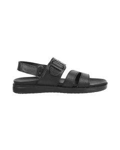 Metro Men Black Casual Sandals